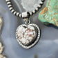 Sterling Silver Southwestern Style Wild Horse Decorated Heart Pendant For Women #2