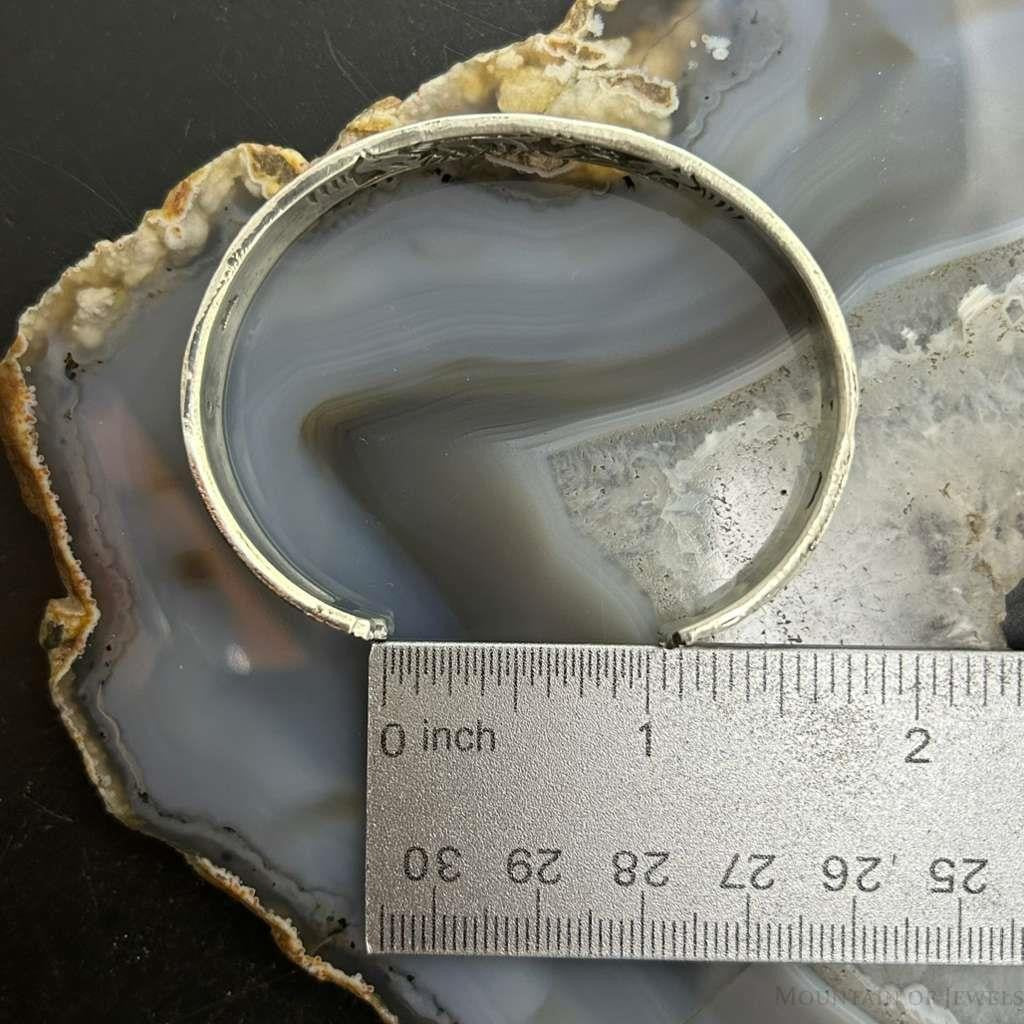 Lloyd Becenti Native American Sterling Silver Horses in The Wild Storyteller Bracelet#1