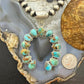 Sterling Silver Southwestern Style 13 Teardrop Turquoise Naja Pendant For Women