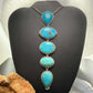 Sterling Silver Southwestern Style Kingman Turquoise 33" Necklace For Women