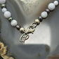 Carolyn Pollack Sterling Silver  Blue Lace Agate &Eggplant Pearl Bead Necklace For Women