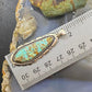 Wydell Billie Sterling Silver Turquoise Channel Inlay Unisex Pendant