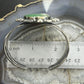 Sterling Silver Southwestern Style Large Oval Variscite Bracelet For Women