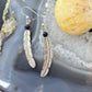 Anthony Gatewood Sterling Silver & Onyx Bead Feather Dangle Earrings For Women