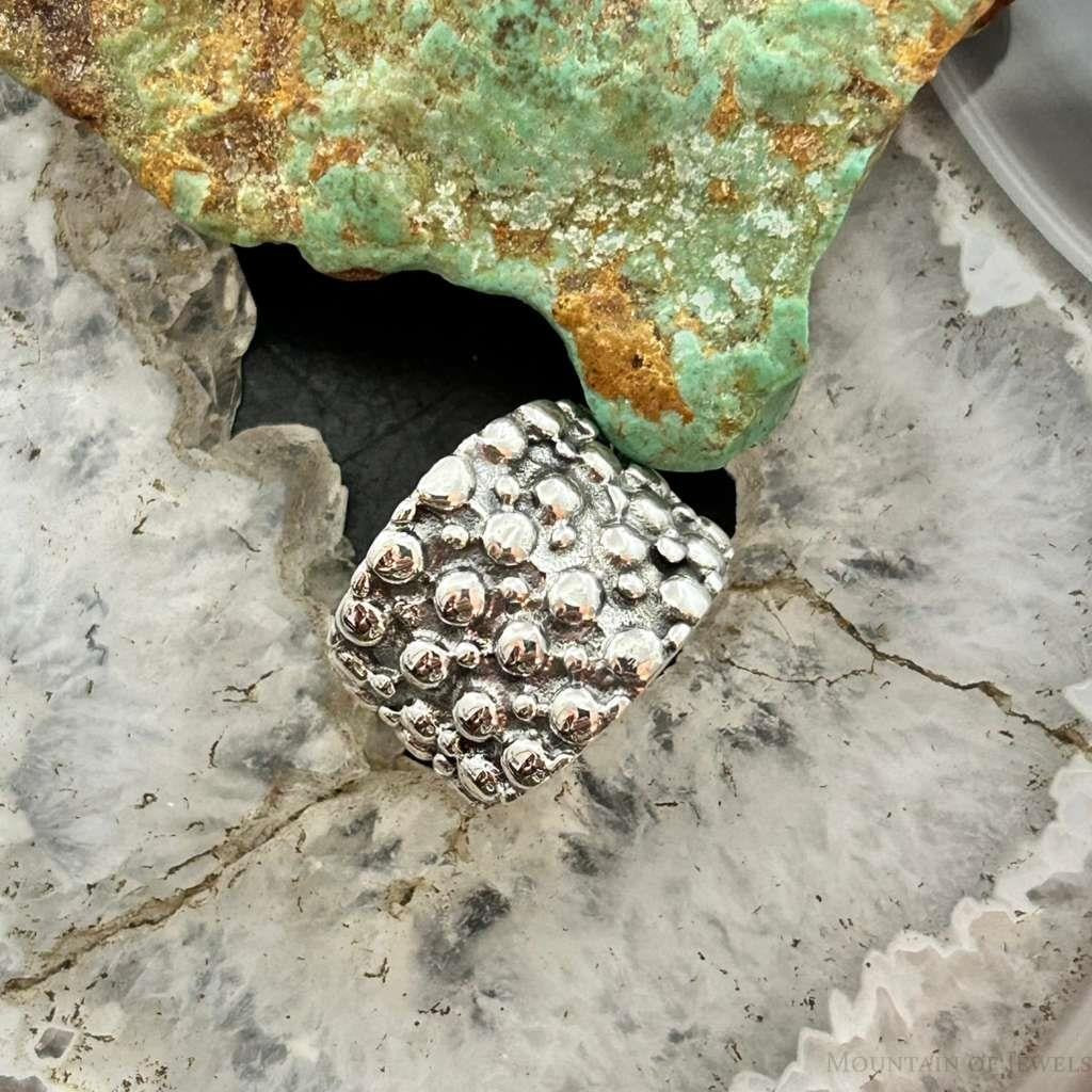 Sterling Silver Rounded Silver Balls Fashion Ring Size 6.5 For Women