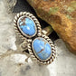 Sterling Silver Southwestern Style Golden Hill Turquoise Ring Size 8.75 For Women
