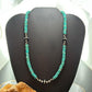 Sterling Silver Southwestern Style Turquoise Beads & Sterling Beads 18"-20" Necklace For Women