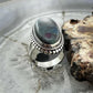 Sterling Silver Southwestern Style Oval Stichtite Ring Size 7 For Women