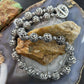 Carolyn Pollack Sterling Silver Swirl Beads w/Round Toggle Necklace For Women
