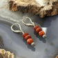 Carolyn Pollack Sterling Silver Carnelian & Red Jasper Dangle Earrings For Women