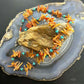 Native American Natural Coral, Turquoise Beads 24" Necklace For Women