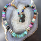 Tommy & Rosita Singer Sterling Turquoise & Multistone Beads 21" Necklace #1