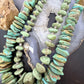 Vintage 2 Strands Chunky Natural Turquoise Stone Necklace For Women For Women