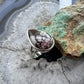 Sterling Silver Southwestern Style Teardrop Wild Horse Decorated Ring Size 6.75 For Women