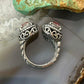 Carolyn Pollack Sterling Silver Faceted Rhodochrosite Doublet Ring Size 6 For Women
