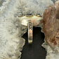 Sterling Silver Mother of Pearl & Marcasite Flower Ring Size 8 For Women