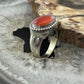 Carolyn Pollack Sterling Silver Horizontally Mounted Oval Carnelian Ring For Women