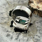 Sterling Silver Southwestern Style Square Shattuckite Ring Size 7.25 For Women