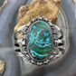 Sterling Silver Southwestern Style Large Oval Azurite Malachite Bracelet For Women