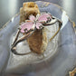 Carolyn Pollack Sterling Silver Rose Quartz Flower Decorated Bracelet For Women