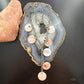 Carolyn Pollack Sterling Silver 7 MOP Disc, Amethyst Twisted Link Chain 20" Necklace For Women