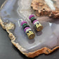 Tommy & Rosita Singer Sterling Silver Charoite & Onyx Bead Dangle Earrings For Women