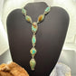 Sterling Silver Southwestern Style Royston Turquoise Lariat 30" Necklace For Women