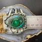 Sterling Silver Southwestern Style Azurite Malachite Decorated Bracelet For Women