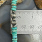 Sterling Silver Southwestern Style Turquoise Beads & Sterling Beads 18"-20" Necklace For Women