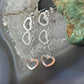 Sterling Silver 3 Cutout Hearts Fashion Dangle Earrings For Women