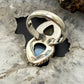 Sterling Silver Southwestern Style 2 Golden Hill Turquoise Ring Size 6 For Women