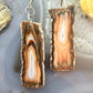 Sterling Silver Agate Slab Dangle Earrings For Women #407