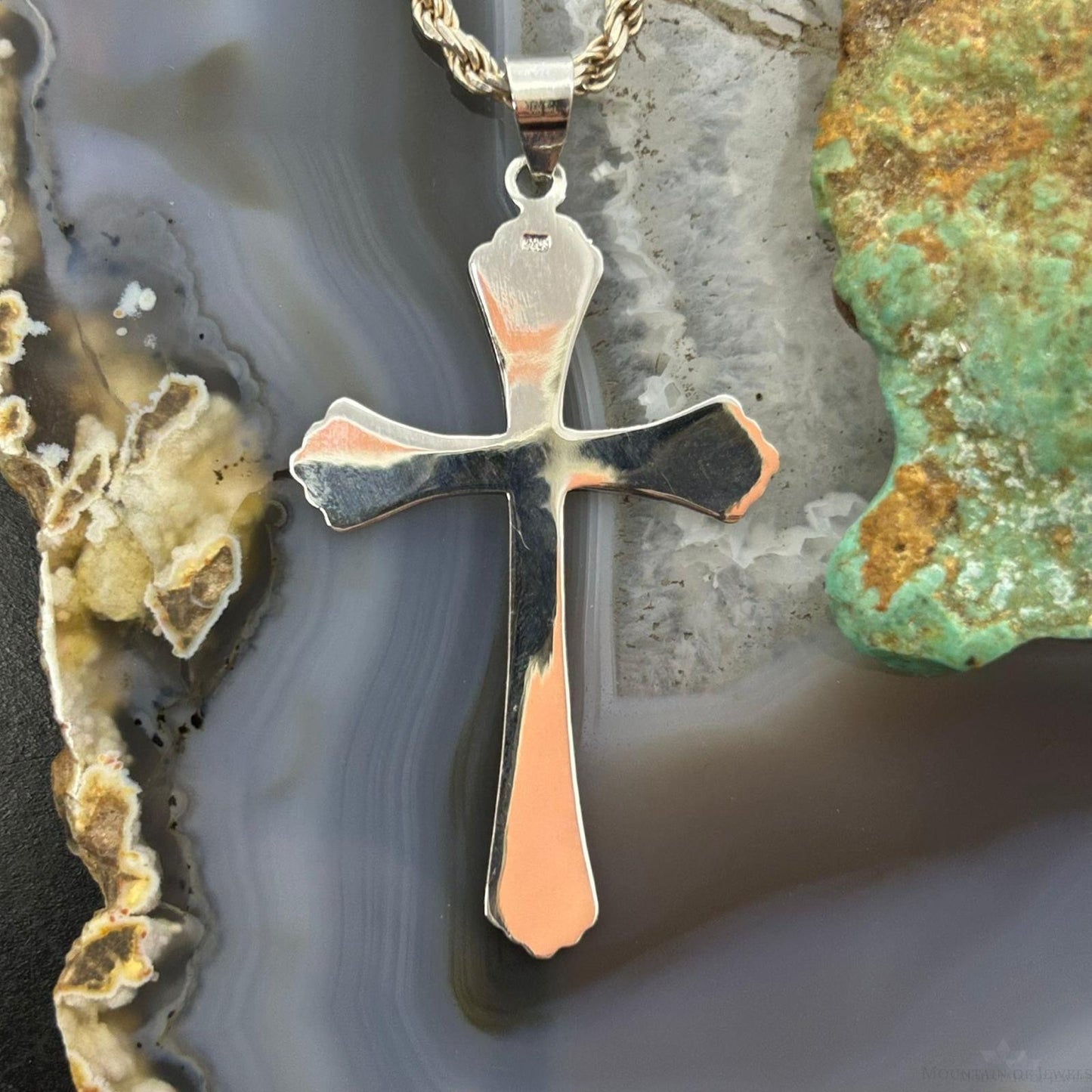 Sterling Silver Fashion Unisex Cross Pendant