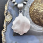 Sterling Silver Southwestern Style Round Red Moss Agate Decorated Pendant For Women