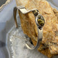 Vintage Native American Sterling Silver Amber Stackable Bracelet For Women