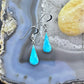 Phillippines Southwestern Style Sterling Silver Teardrop Turquoise Fashion Dangle Earring For Womens