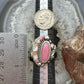 Carolyn Pollack Southwestern Style Sterling Silver Inlay Rhodonite & MOP Ring For Women