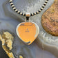 Native American Sterling Silver Heart Shape Bumblebee Jasper Pendant For Women 2