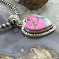 Sterling Silver Southwestern Style Cotton Candy Heart Pendant For Women #1