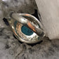 Carolyn Pollack Sterling Silver Horizontally Mounted Oval Turquoise Ring Size 10 For Women