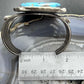 Vintage Native American Silver 2 Large Blue Diamond Turquoise Bracelet For Women