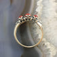 Carolyn Pollack Sterling Silver 3 Oval Red Coral Ring With Size Variety For Women