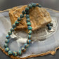 Sterling Silver 8mm Round Mexican Calcite 16" Necklace For Women