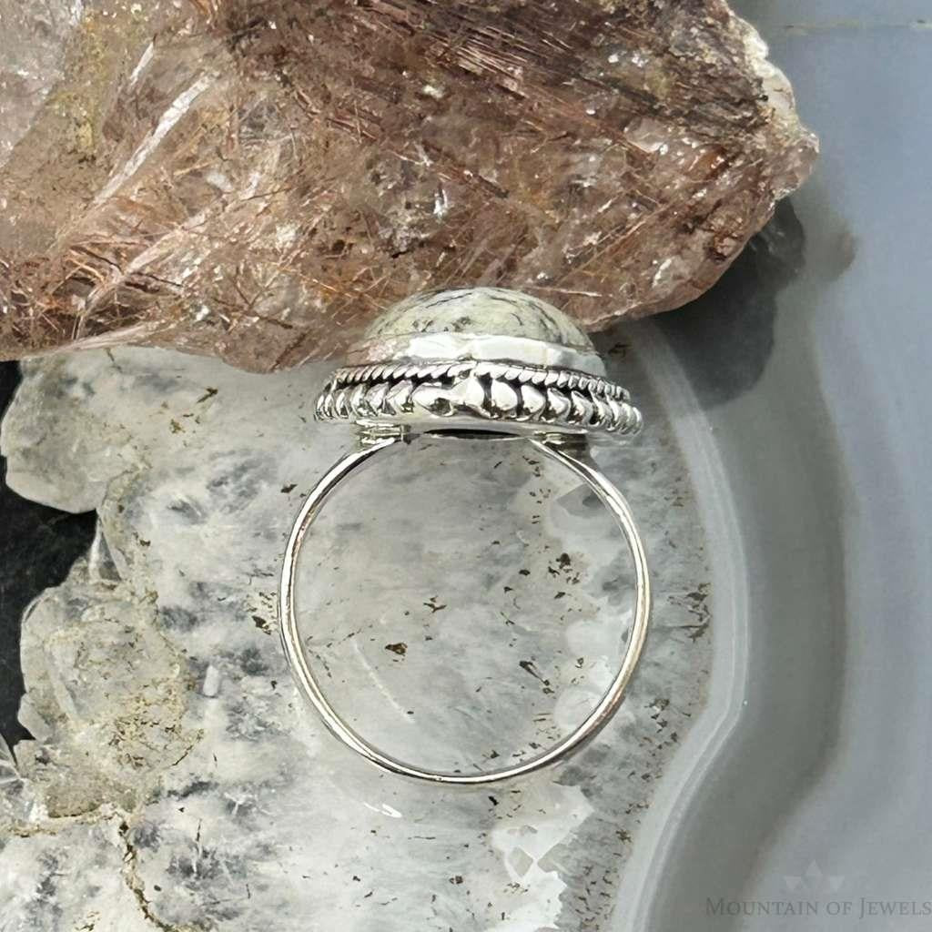 Sterling Silver Southwestern Style Teardrop K2 Jasper Ring Size 7 For Women