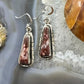 Native American Sterling Silver Trapeze Wild Horse Dangle Earrings For Women.