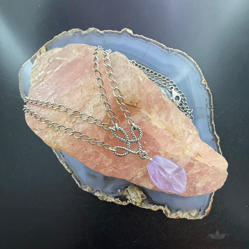 Carolyn Pollack Sterling silver Faceted Amethyst Twisted Rope Link Chain For Women