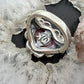Carolyn Pollack Sterling Silver Rhodonite Decorated Heart Ring For Women