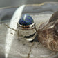 Sterling Silver Southwestern Style Teardrop Azurite Ring Size 7.75 For Women