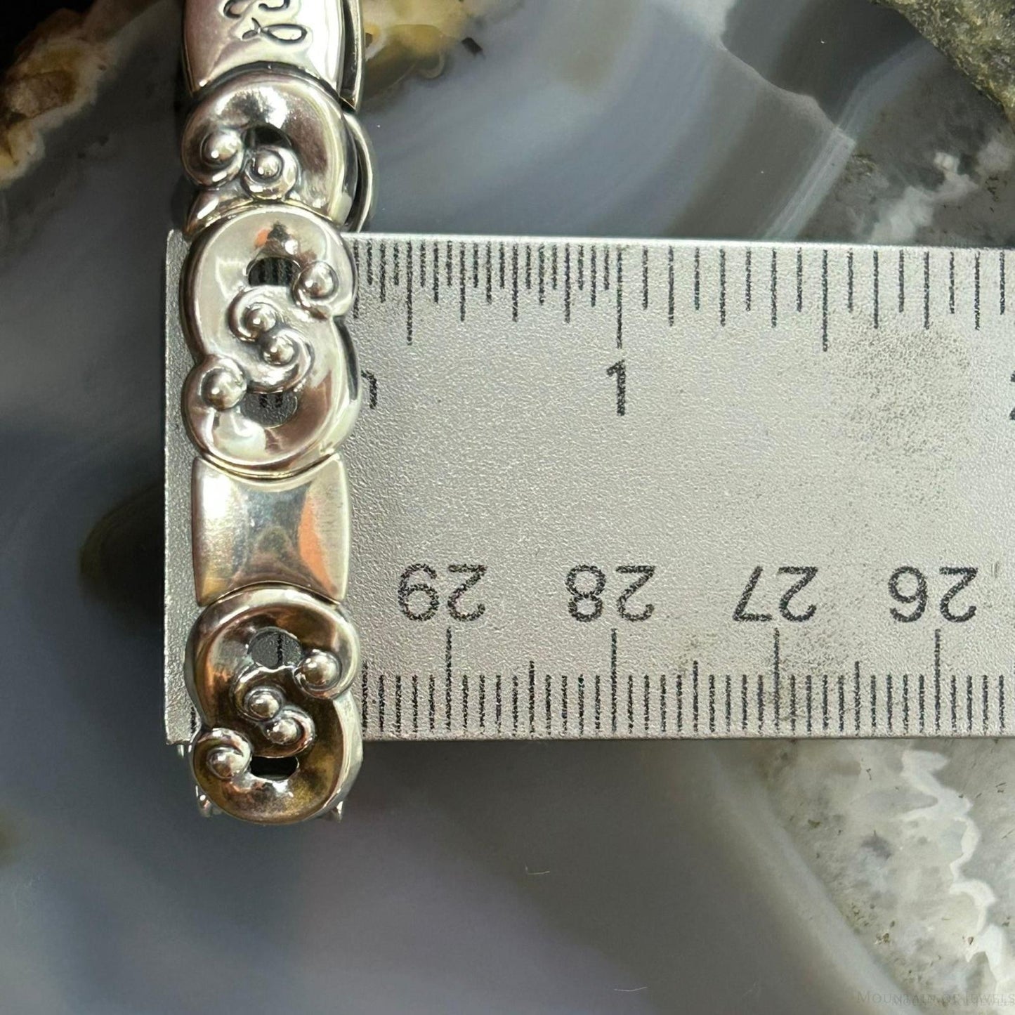 Carolyn Pollack Sterling Silver Swirl Stretch Bracelet For Women