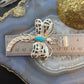 Alonzo Mariano Sterling Kingman Turquoise Dragonfly Decorated Pendant For Women